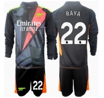 Arsenal David Raya #22 Bramkarskie Koszulka Trzecia dzieci 2024-25 Długi Rękaw (+ krótkie spodenki)